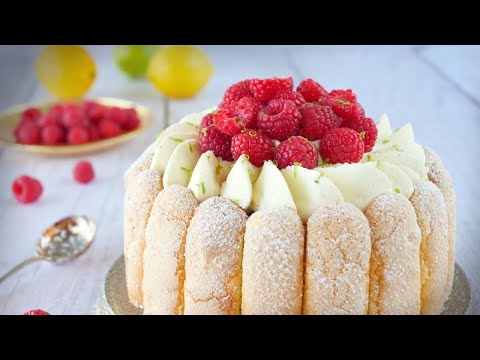 Raspberry and Yuzu Charlotte