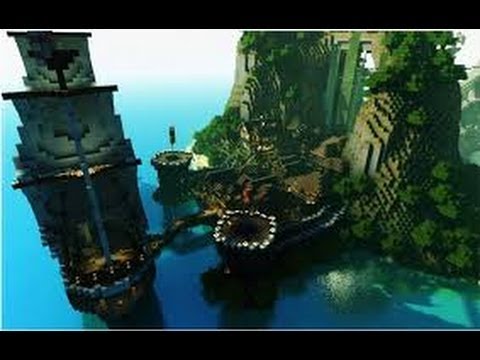 HD Minecraft Hexxit Survival Ep.6-Castle+Giant Ship find!