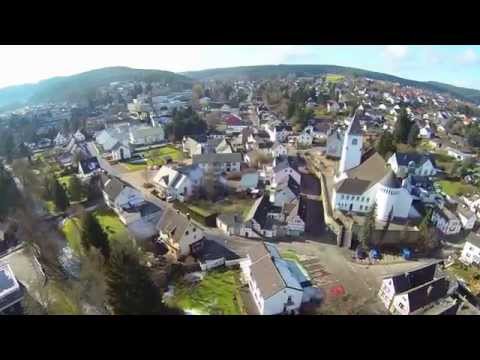 Die Eifel von oben - Kall im April 2015 (Nationalpark Eifel)