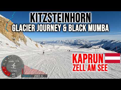 [4K] Skiing Kaprun, Kitzsteinhorn - Glacier Journey & Black Mumba, Zell am See Austria, GoPro HERO13