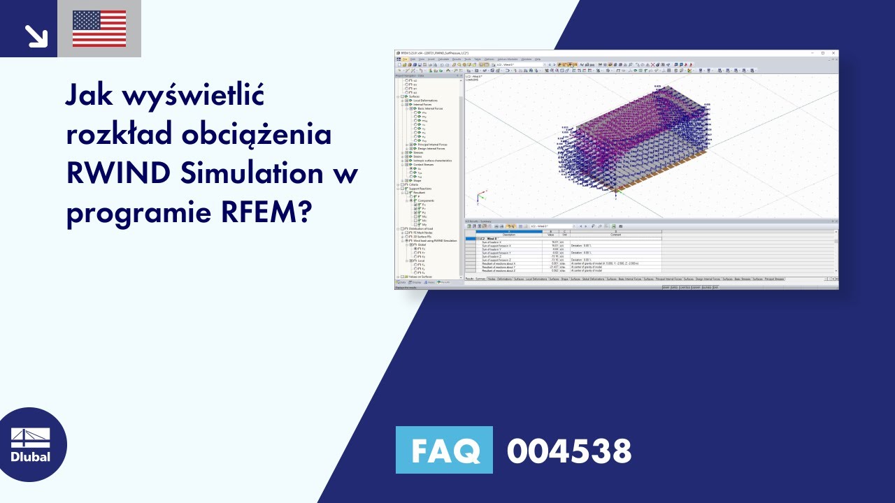 [PL] FAQ 004538 | Jak wyświetlić rozkład obciążenia RWIND Simulation w programie RFEM?