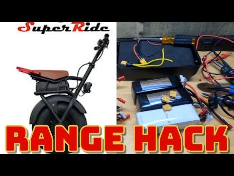 DIY Electric Unicycle Range Extender Battery Super Ride S1000