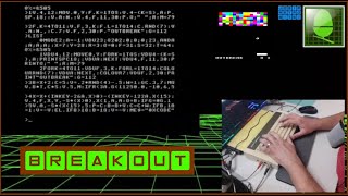 Typing in "Breakout" for Acorn Electron | BBC Basic Tenliner game | Is it better than Commodore 64?