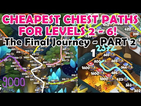 CHEAPEST CHEST PATHS Mapped for LEVEL 2 - LEVEL 6 of The Final Journey PART 2! DML #1416