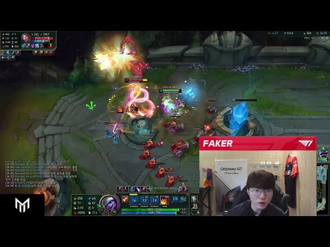 T1 Faker Tristana 1vs1 Jayce very fast