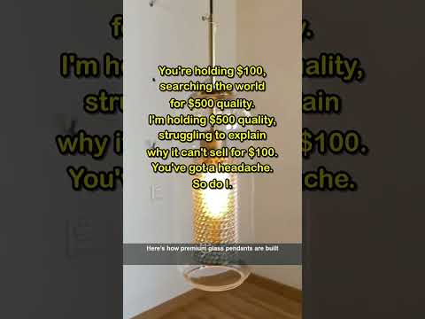 Blown Glass Pendant Lights Made for Global Export