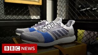 The factory in India making shoes out of plastic bottles - BBC News