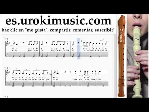 Como Tocar flauta dulce G. Marshmello ft. Bastille - Happier Tablatura um-i927
