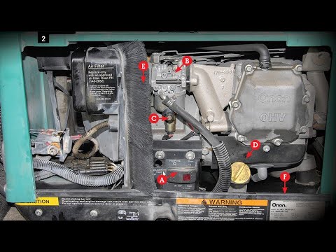 Onan RV Generator runs but no electric - watch this fix