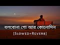 Bolbo Na Go Ar Kono Din | Slowed And Reverb | Baul Sukumar | Bengali Lofi Song | 10 PM BENGALI LOFI