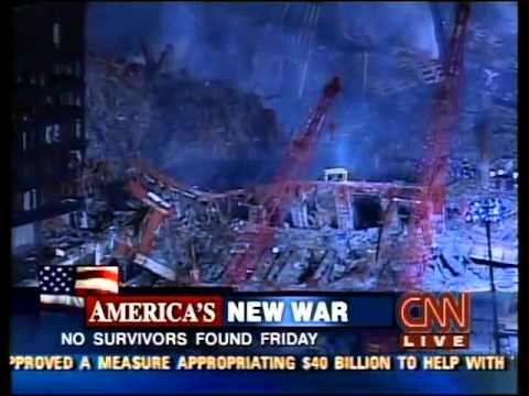 CNN 9/11 LIVE TV Coverage (9/15/01) 3:00 A.M - 3:15 A.M