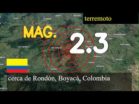 Terremoto cerca de Rondón, Boyacá, Colombia actualizaciones en vivo hoy: Terremoto de magnitud 2.3