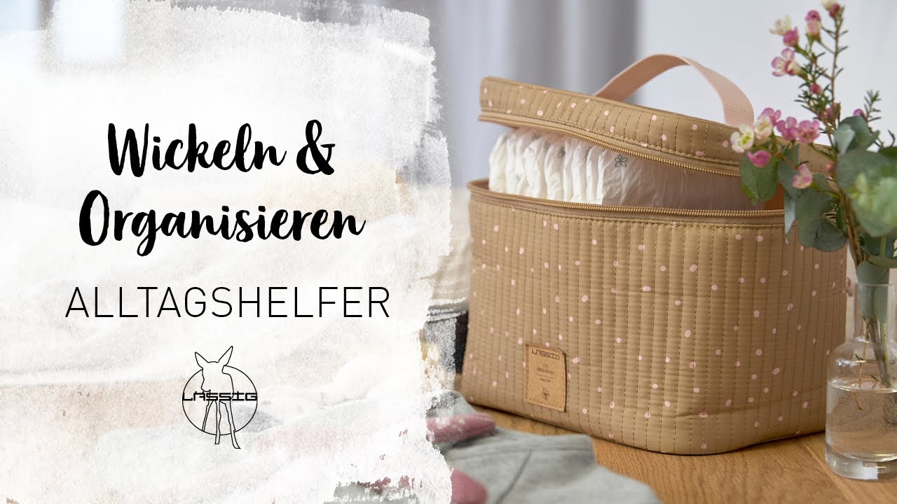 Lässig Wickelunterlage Changing Pouch Olive 1 Stück