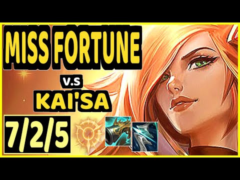 DEFTLY (MISS FORTUNE) vs KAI'SA - 7/2/5 KDA BOTTOM ADC GAMEPLAY - NA Ranked MASTER