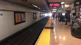 New 7 cars Warm spring train platform 1