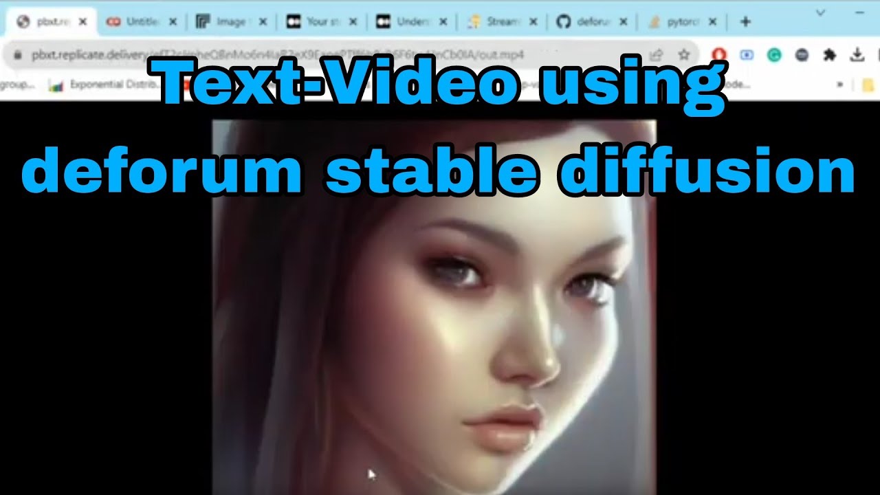 Text to Video generation using deforum stable diffusion in python