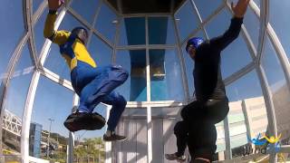 Wind up no Shopping Tamboré - Túnel de Vento Simulador de Queda-livre