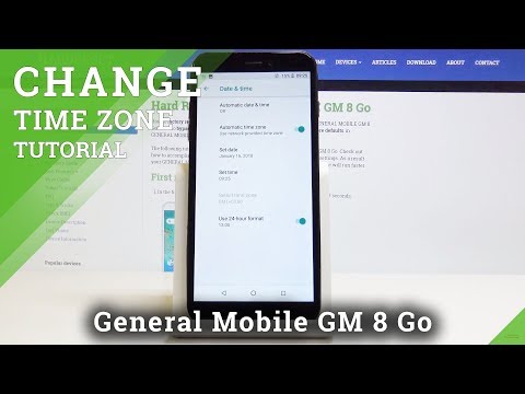 How to Change Date & Time in GENERAL MOBILE GM 8 Go - Time Settings