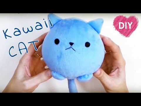 Kawaii plush cat 🐱. Easy tutorial - cute cat!