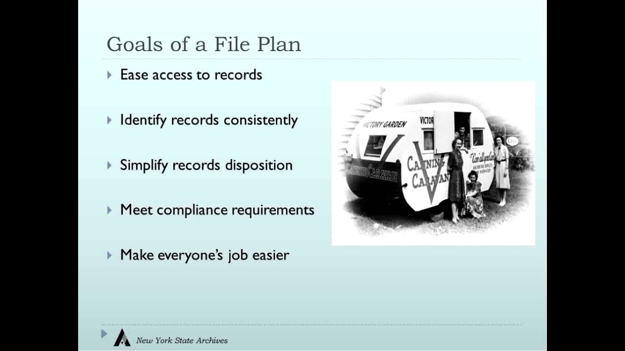 Creating File Plans for Electronic Records
