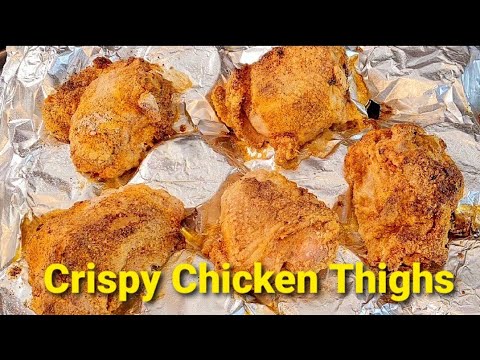 How to Make Crispy Baked Chicken Thighs - Baked on a Muffin Pan