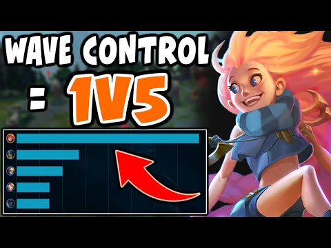 Wave control allowed me to 1v5 a game, this is how I did it | Challenger Zoe | 10.8