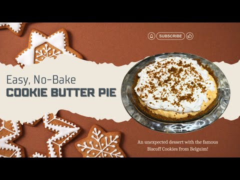 Easy No Bake Cookie Butter Pie Recipe