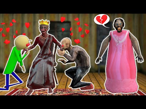 Grandpa and Baldi loves Kamla vs Granny - funny horror animation parody (p.331)