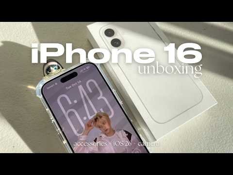 ✨ iPhone 16 unboxing in 2025 ✨