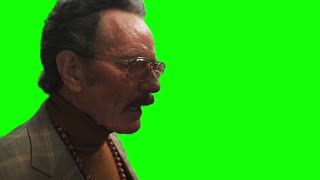Griffin Mill (Bryan Cranston) "why did you spend 10 million dollars on it?" The Studio green screen