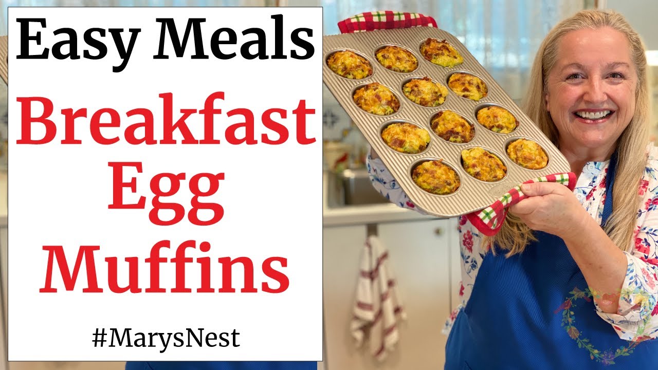 Easy Breakfast Egg Muffins Recipe - Busy Morning Grab and Go Breakfast