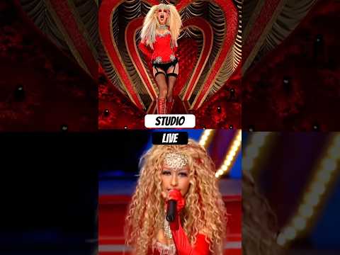 Christina Aguilera Lady Marmalade Studio Vs Live Recording #christinaaguilera #xtina