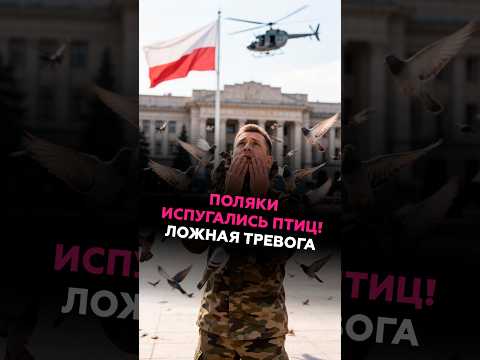 Поляки испугались птиц! Ложная тревога #польша #новости #тревога