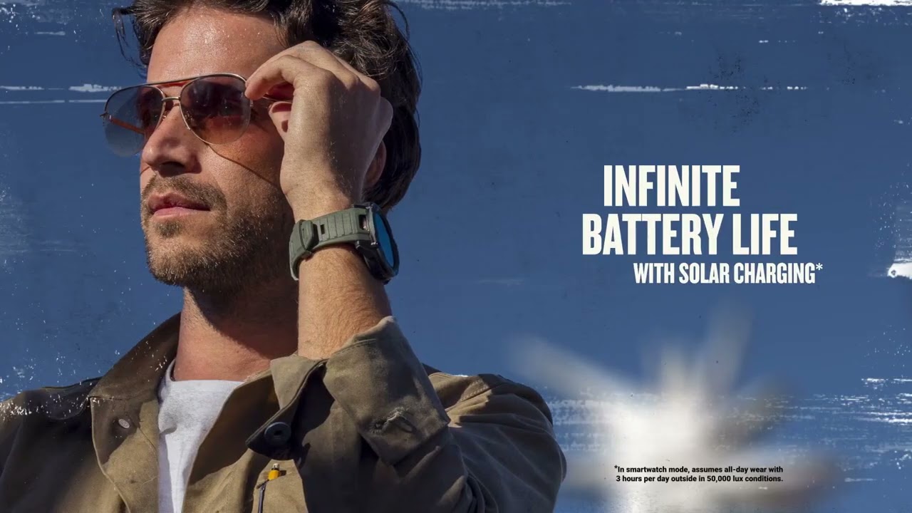 Смарт-годинник GARMIN Instinct 2X Solar білий (010-02805-04) video preview