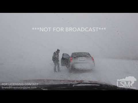 11-25-18 Salina, KS - Semi Jack Knife - Vehicles Stuck - Blizzard Condtions