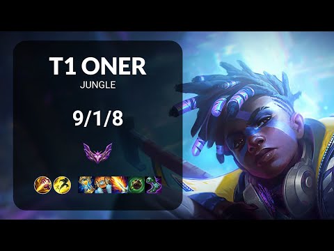 T1 Oner Ekko vs Kha'Zix JUNGLE - KR  Patch 13.16