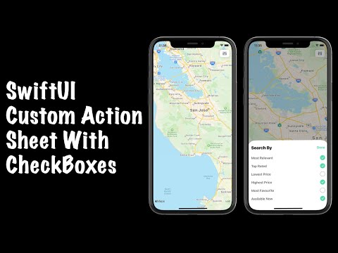 SwiftUI Custom Action Sheets With CheckBoxes - SwiftUI Checkbox - SwiftUI 2.0 Tutorials