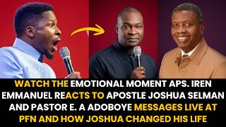 Download lagu WATCH THE EMOTIONAL MOMENT APS IREN EMMANUEL REACTS TO APS JOSHUA SELMAN & PST. ADOBOYE MESSAGES mp3