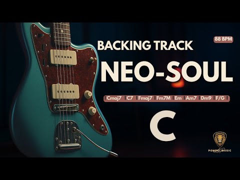 NEO SOUL Guitar Backing Track in C Major | Smooth R&B Groove 88 BPM