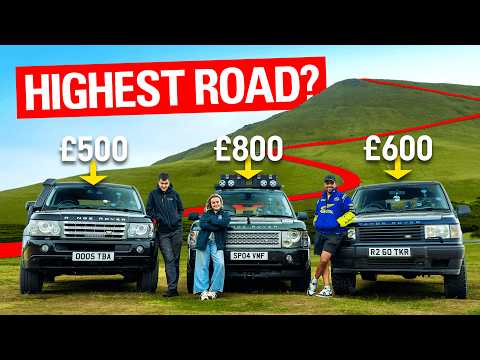 We Drove Our Cheap Range Rovers to The UK's Highest Road (It Went Badly)
