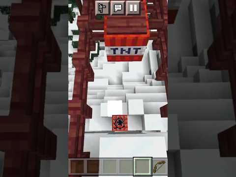 Insane TNT Run in Realistic Minecraft! 😱🔥 #YTShorts