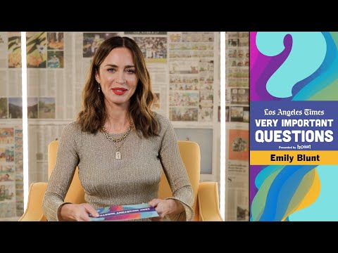 Emily Blunt thinks she maybe was burnt at the stake in a previous life Very Important Questions