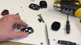how to replace shell on key fob remote on a 2003 2007 honda accord
