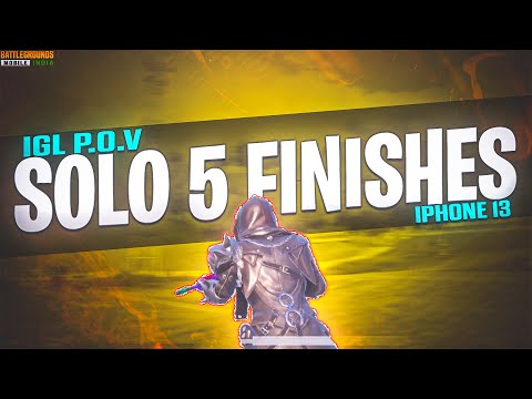 Solo 5 Finishes in 3k Grand Finals || IGL p.o.v || Iphone 13 || Bgmi Competitive 🇮🇳