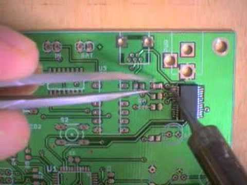 Soldering SMD 0805 Capacitor