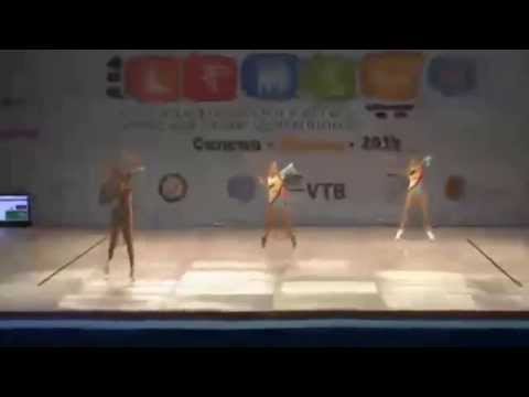 WCH Aeróbic Cancún 2014 - (Q) TRIO AG2 -Anna Serra,Mireia Perarnau,Mireia Serra - ESP
