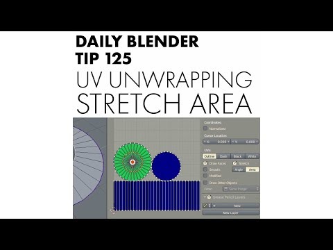 Daily Blender Tip 125 - Visualise Stretched Areas In The UV Viewer