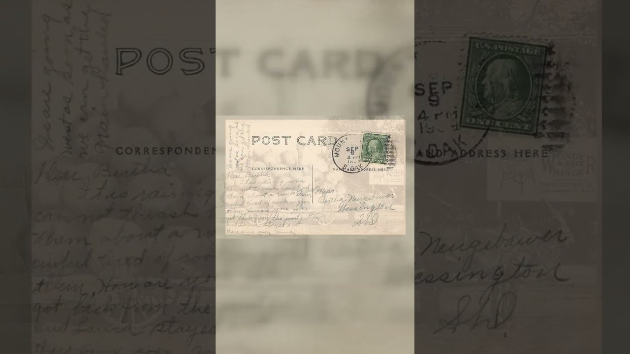 W.H. Martin RPPC, Giant Apples Wagon, Leavenworth KS, 1909 Postmark Video