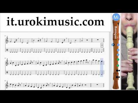 Lezioni di Flauto Dolce B. Calvin Harris ft. Rihanna - This Is What You Came For Tutorial Spartito