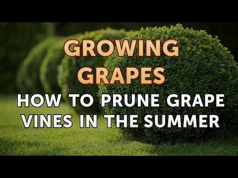 How to Prune Grape Vines in the Summer